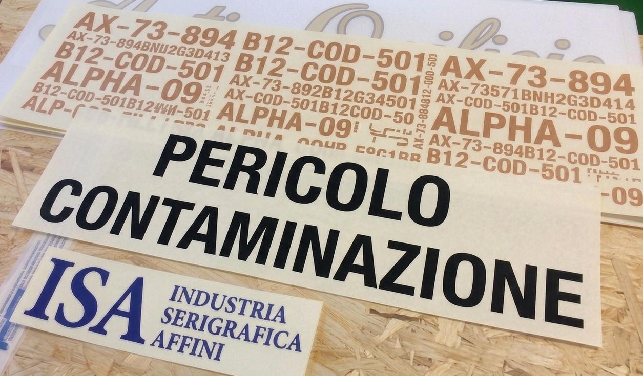 esempio scritte prespaziate