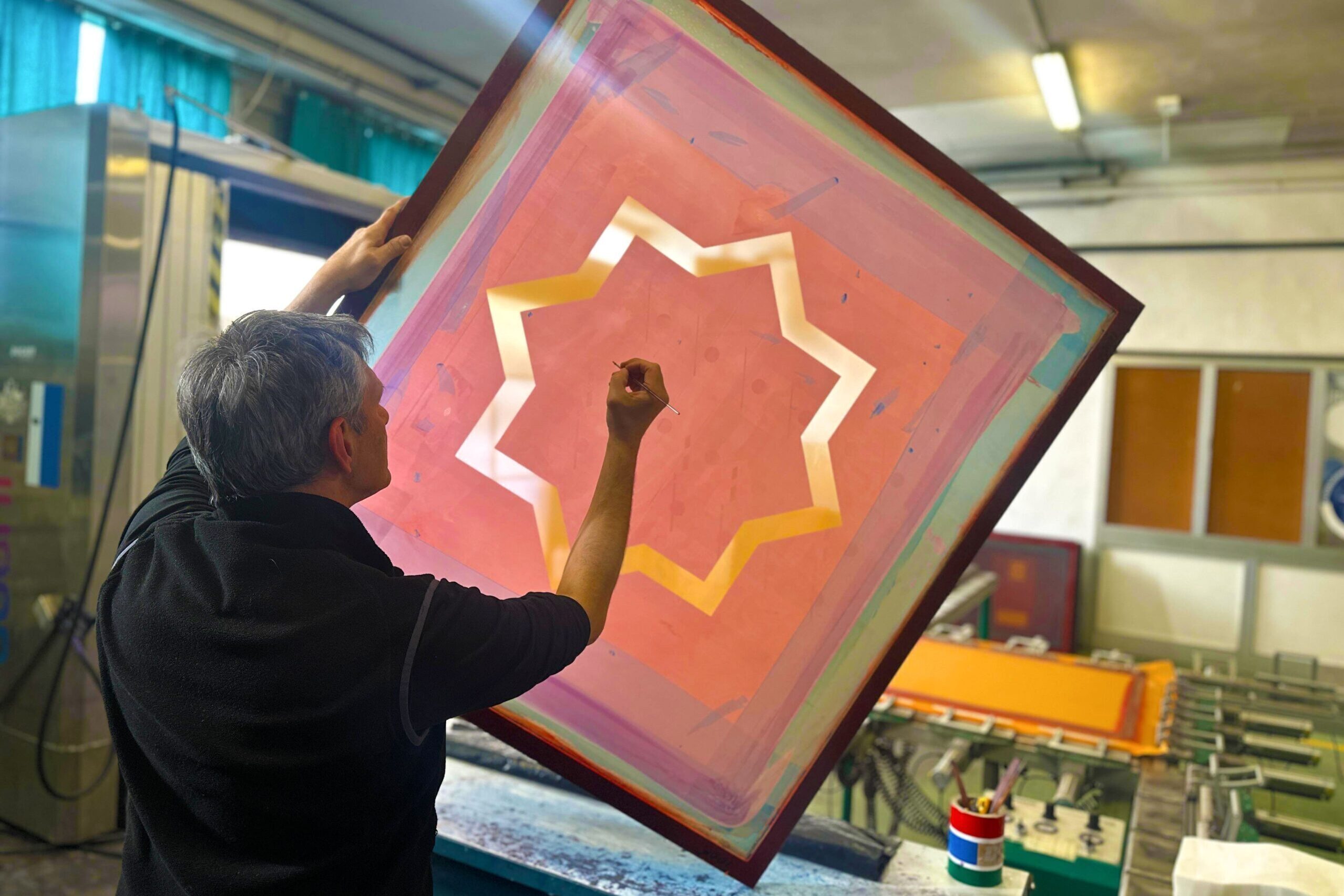 operatore reparto stampa serigrafica