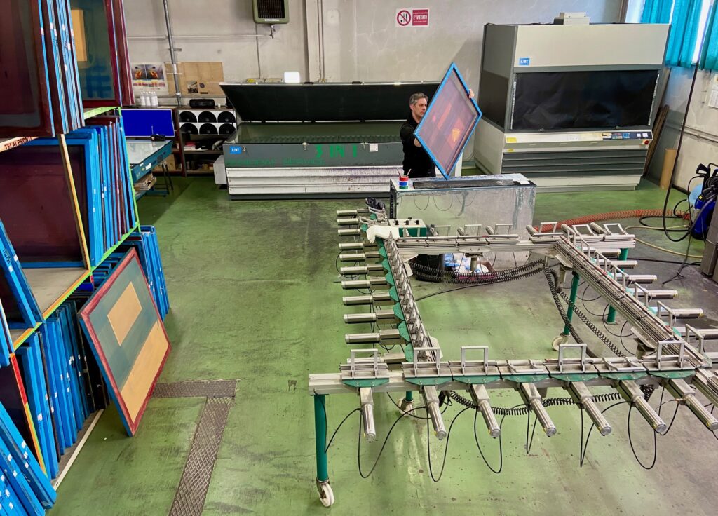 macchinario per tiratura fili telai