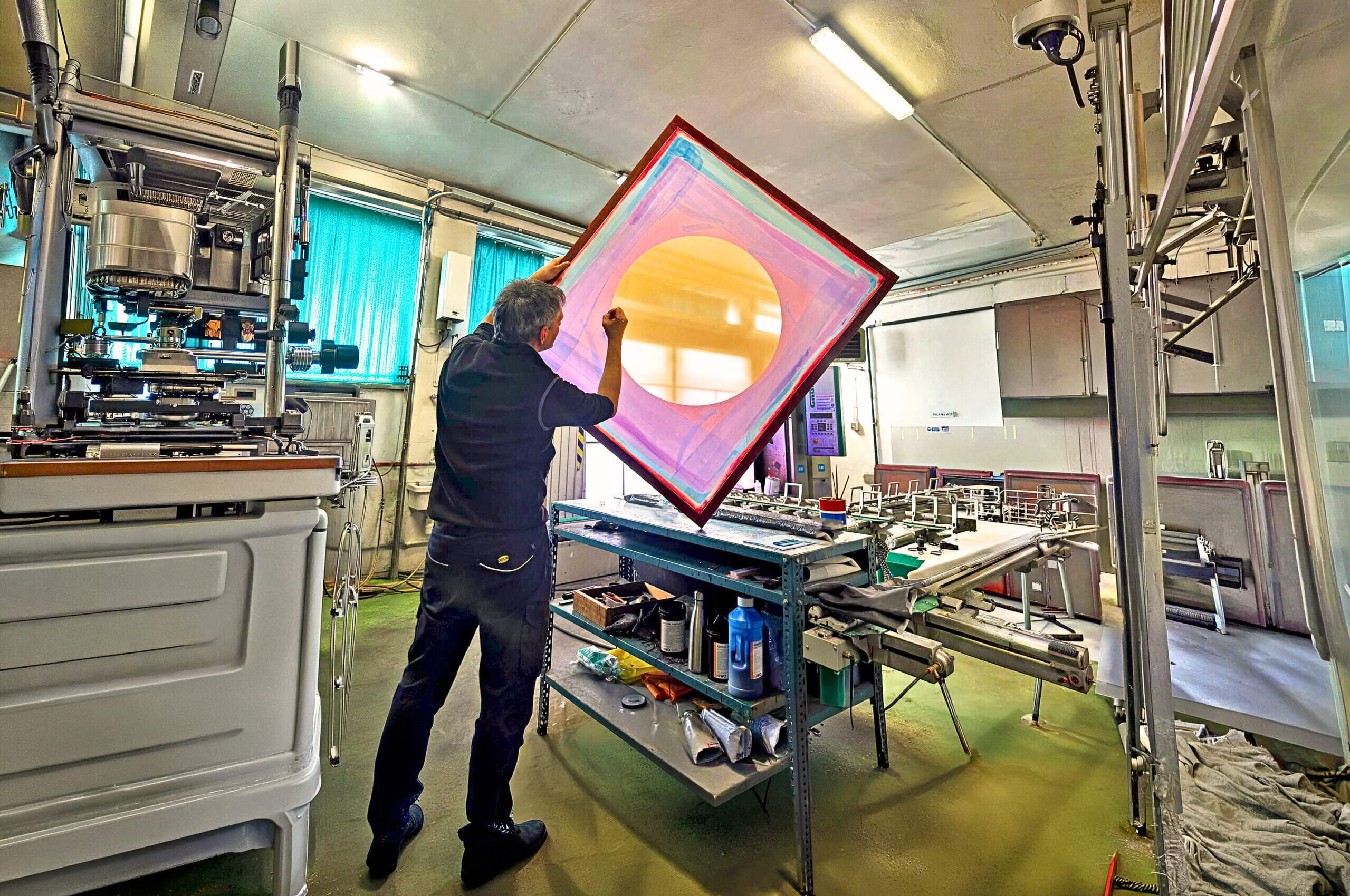 ritocco telaio serigrafico