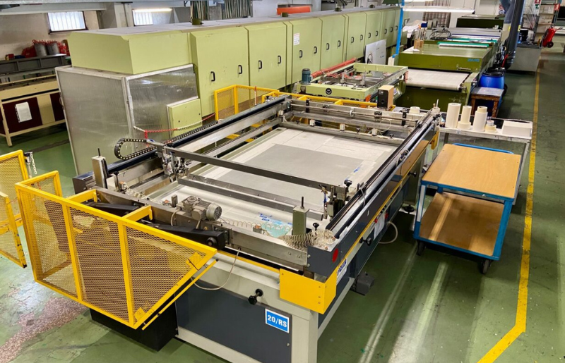 macchinario per stampa serigrafica