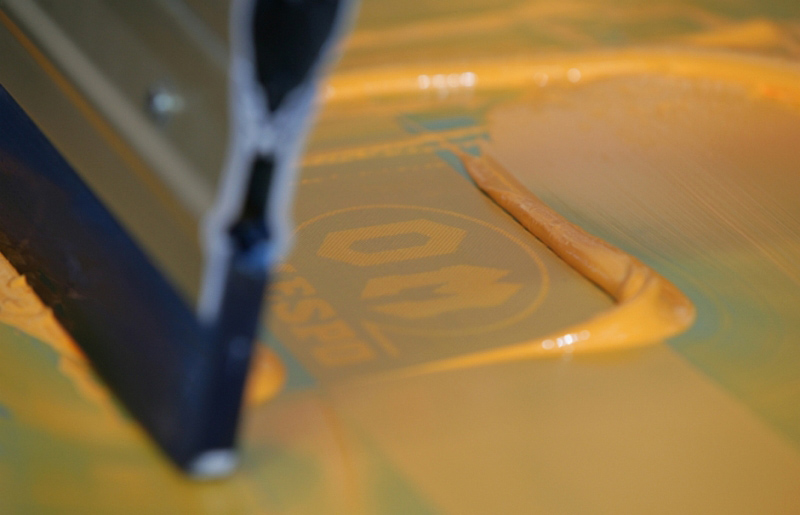 dettaglio telaio serigrafico